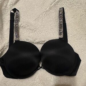 Victoria’s Secret black bedazzled bombshell bra
